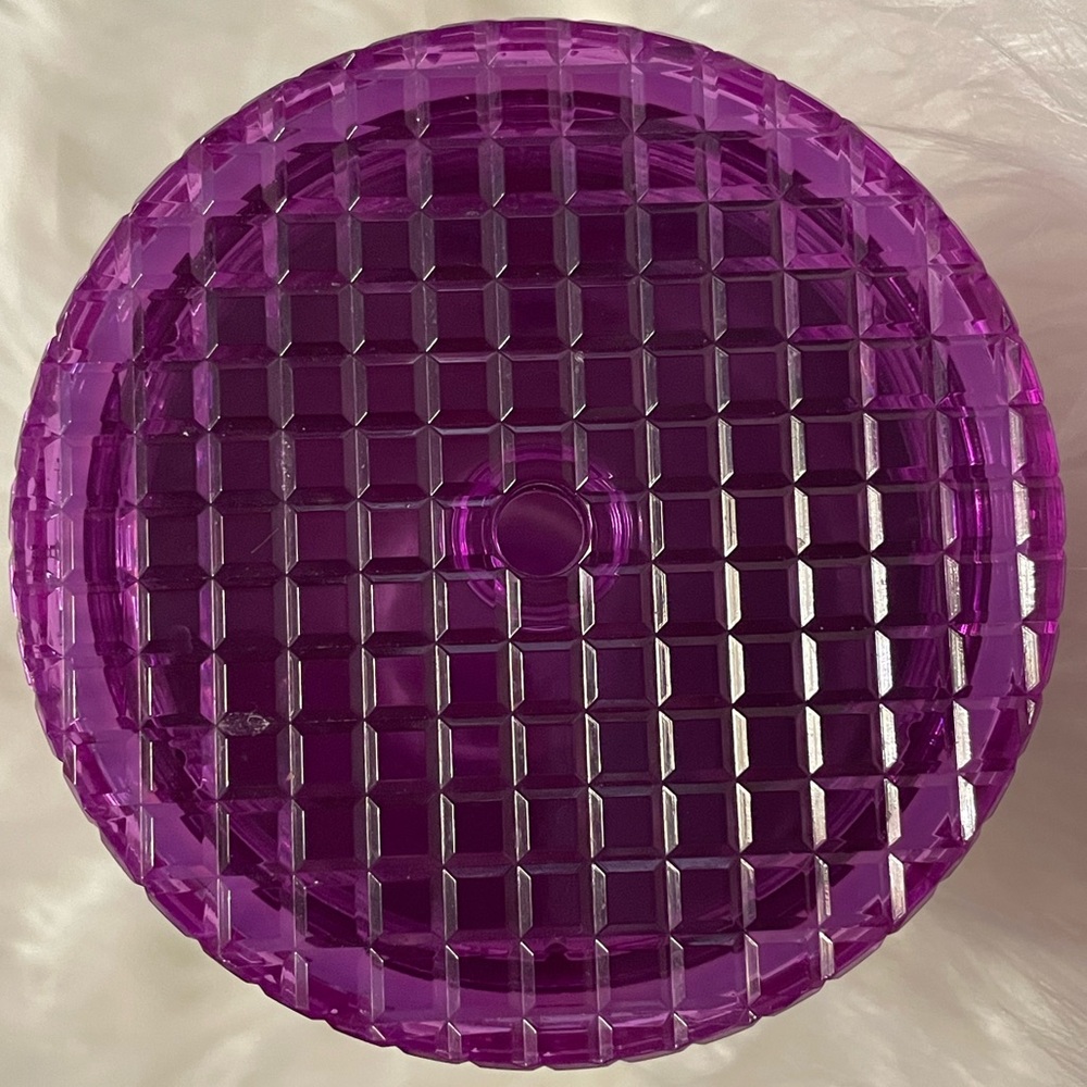 NEW NEVER USED Starbucks tumbler 24 oz venti cup iridescent purple bling jewel - Picture 14 of 15